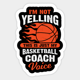 Funny Basketball Coach Gift Sticker